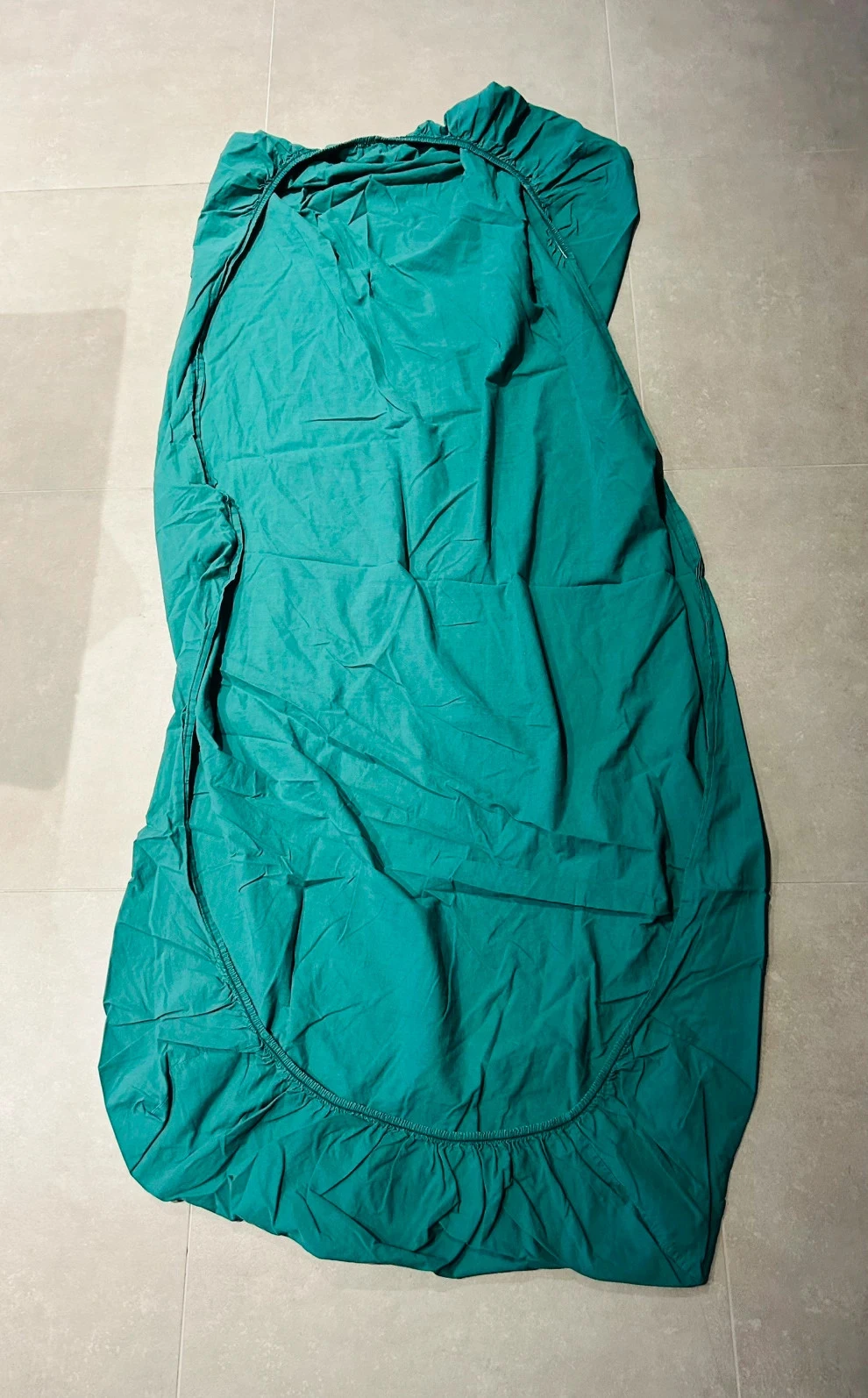 Lot de 2 draps housses vert foncée et claire – photo 3